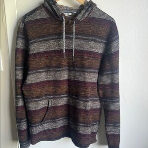 Striped Brown and Gray Men's Sweater